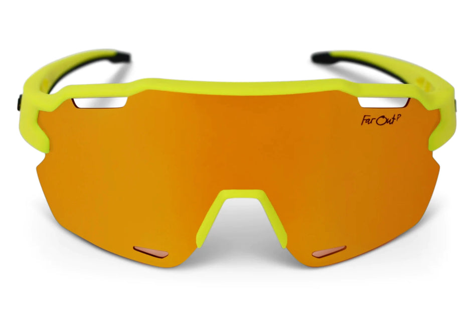 Neon Yellow Retro Sunglasses Mosh pit approved. Bite like a viper