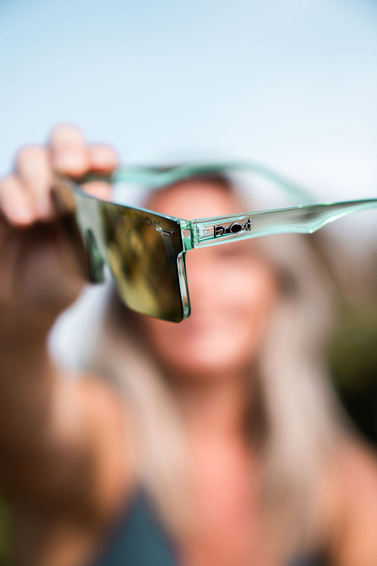 Aqua Polarized Stunners Pink Lens