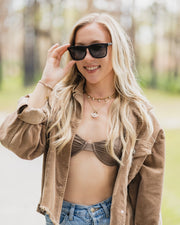Black Polarized Flatliners Black Lens
