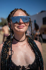 Crystal Silver Stunners Chrome Lens