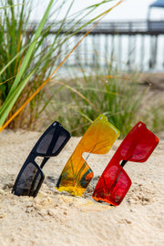 Black Polarized Stunners Red Lens