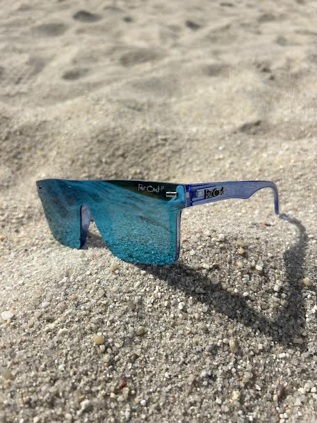 Navy Blue Stunners Ice Blue Lens