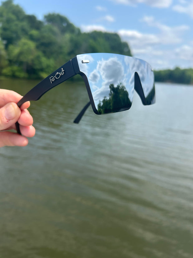 Black Polarized Stunners Chrome Lens