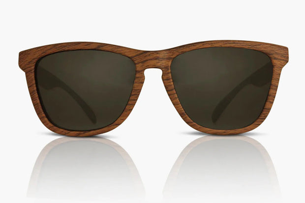 Wood Grain Brown Premiums Black Lens
