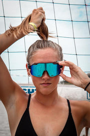 Black Polarized Endos Blue Lens