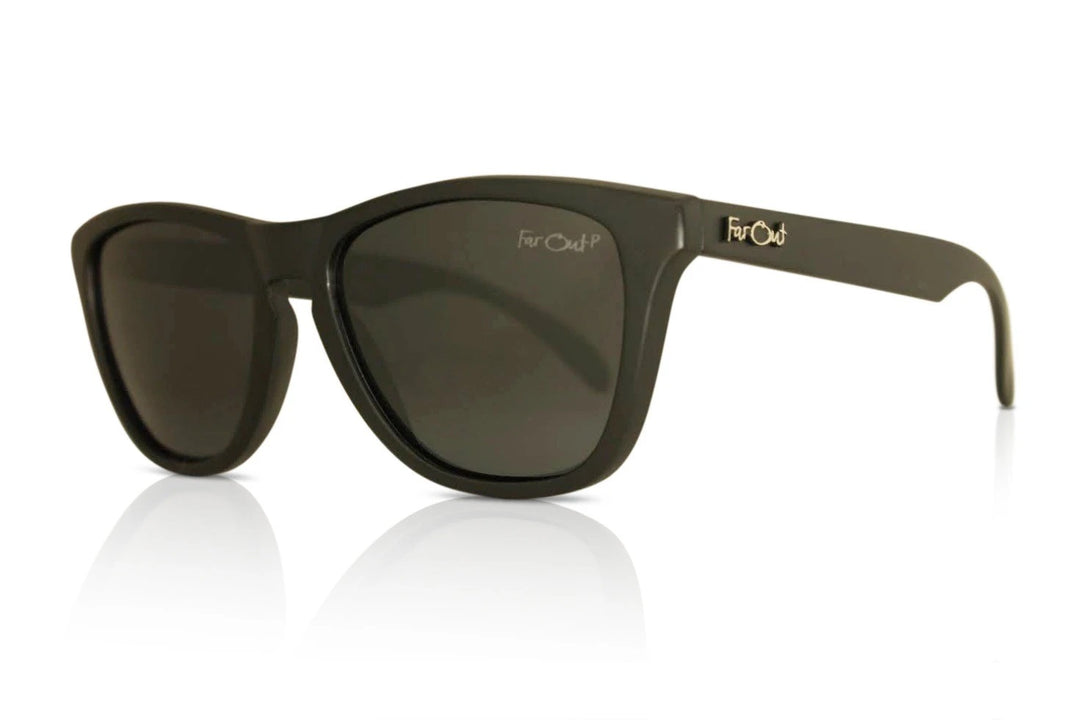 Black Sunglasses Black Lens Classic Style – Far Out Sunglasses display picture 3