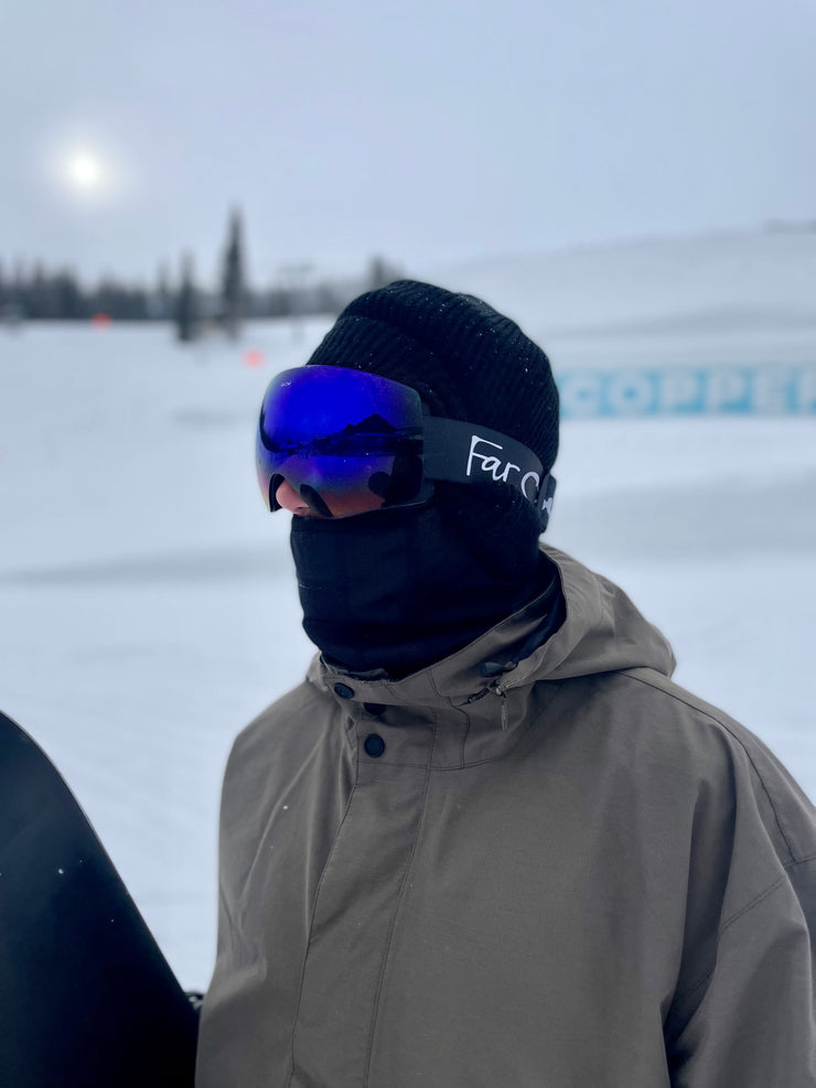 Black Expose Goggles - Magnetic Blue Lens