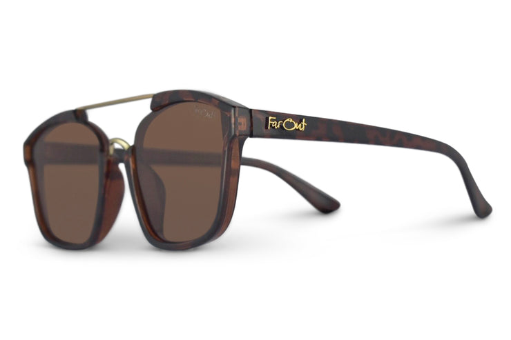 Tortoise Brown Polarized Bomboras Amber Lens