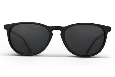 Black Polarized Rounders Black Lens