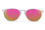Clear Polarized Rounders Pink Lens