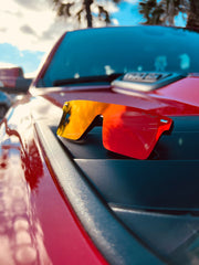 Black Polarized Stunners Red Lens