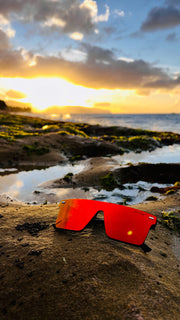 Black Polarized Stunners Red Lens