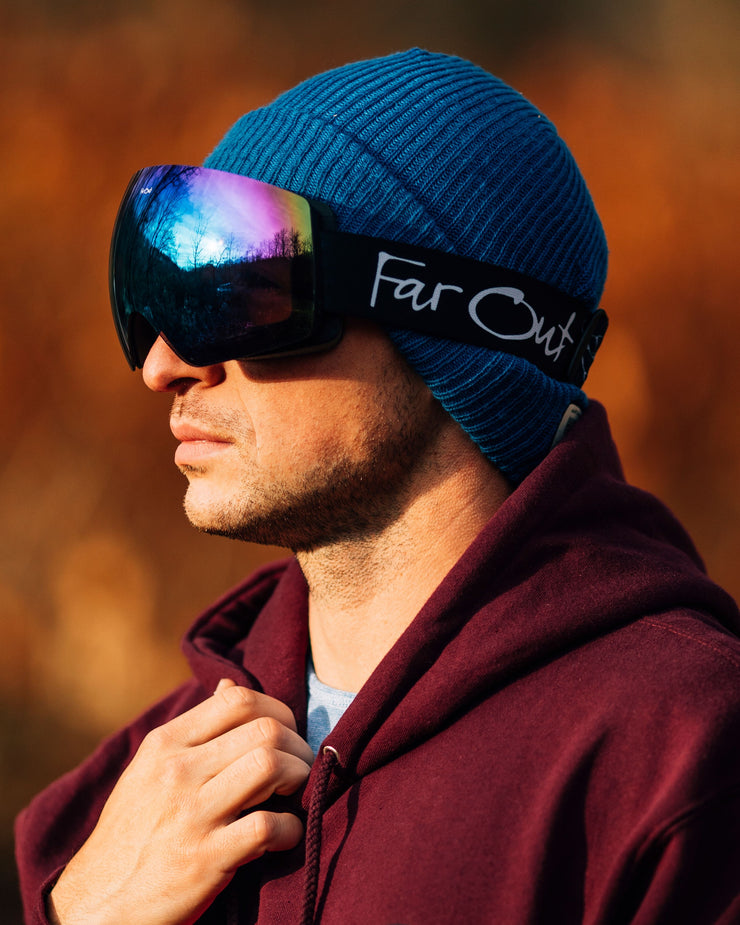 Black Expose Goggles - Magnetic Blue Lens