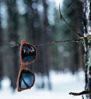 Wood Grain Brown Premiums Black Lens