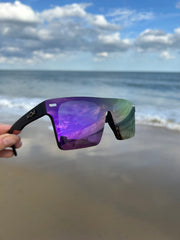 Black Polarized Stunners Purple Lens