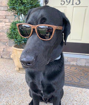 Wood Grain Brown Premiums Black Lens