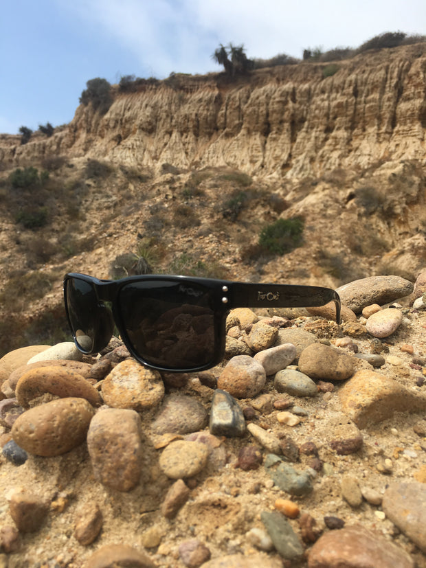 Black Polarized Mavericks Black Lens