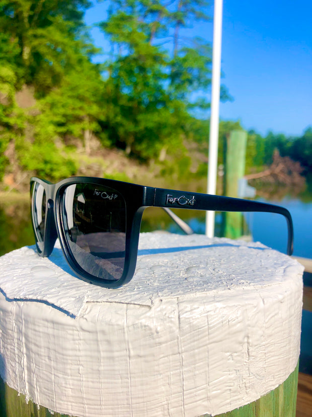 Black Polarized Flatliners Black Lens
